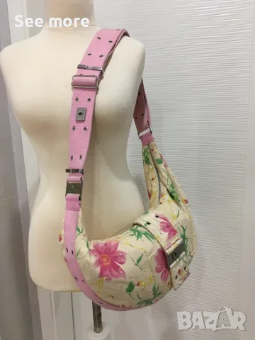 Vintage Dior Inspired Floral Denim чанта