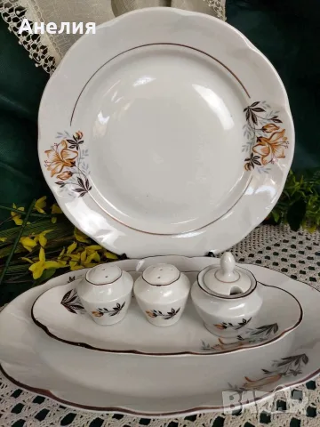 Комплект красота - Рижка фабрика СССР, снимка 2 - Чинии - 55994584