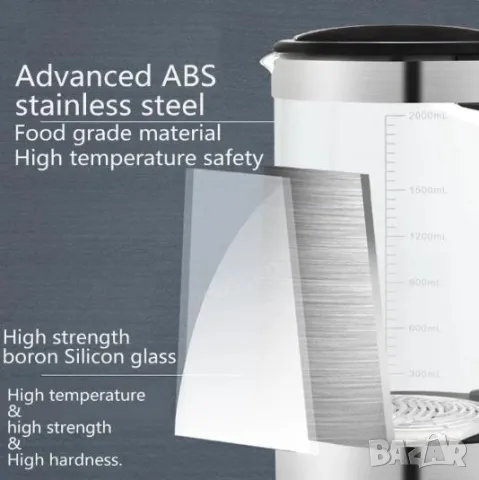 Премиум Водородна Бутилка Алкална Вода Генератор за Хидрогенирана Вода Озон Йонизатор Хидрогенератор, снимка 10 - Други - 50019982