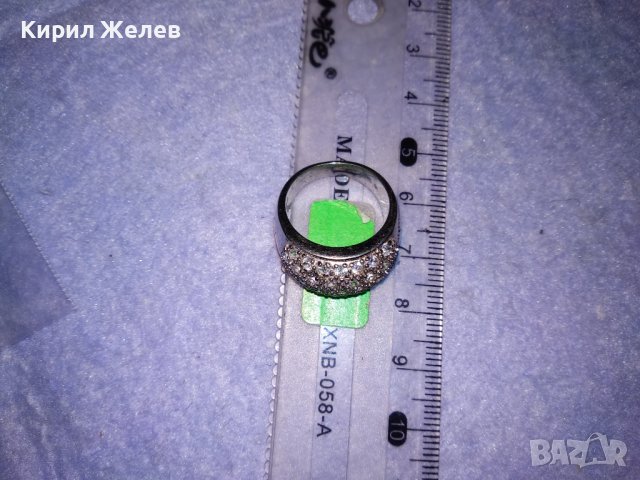 ПРЕКРАСЕН СКЪПОЦЕНЕН СРЕБЪРЕН ФЕШЪН ПРЪСТЕН СРЕБРО 925 с МНОГО ФАСЕТИРАНИ БЛЕСТЯЩИ ЦИРКОНИ 34426, снимка 16 - Пръстени - 39507258
