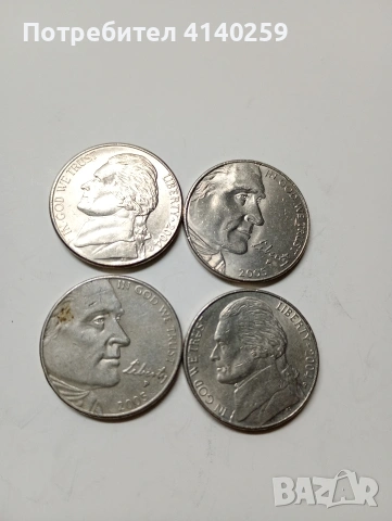 САЩ МОНЕТИ 5 ЦЕНТА 2004 2005 Г , снимка 2 - Нумизматика и бонистика - 53039681