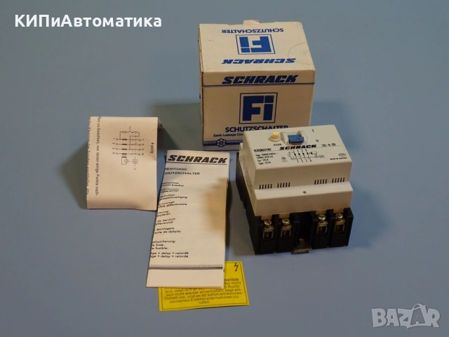 дефектнотокова защита SCHRACK 25-4-01 BX002110 current circuit breaker 25A 0.1A
