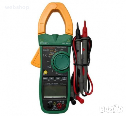 Амперклещи MASTECH MS2138 VAC/VDC | AAC/ADC | OHM | F | Hz, снимка 2 - Клещи - 36454667