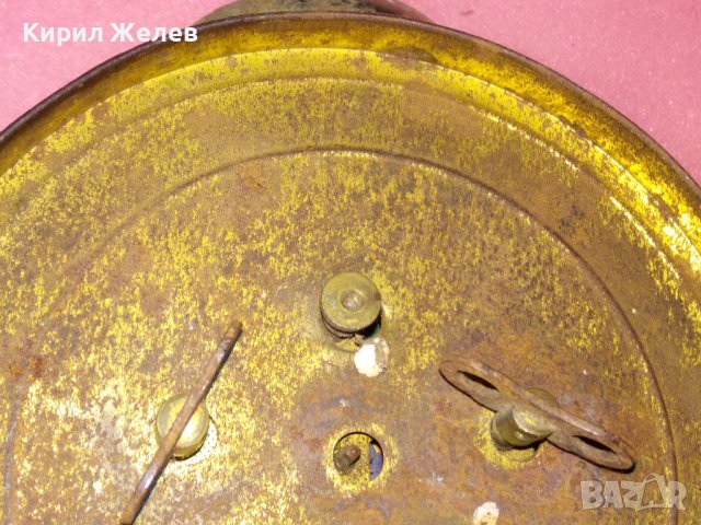 СТАРИНЕН НЕМСКИ КОЛЕКЦИОНЕРСКИ МЕХАНИЧЕН РЕТРО БУДИЛНИК от ЦАРСКО ВРЕМЕ 43625, снимка 14 - Антикварни и старинни предмети - 44466187