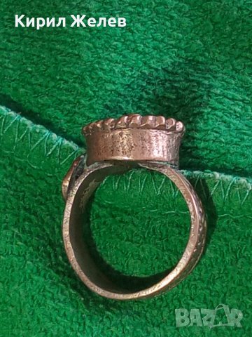 САЧАНЕН 18 ВЕК БОЛЯРСКИ МАСИВЕН ВЪЗРОЖДЕНСКИ РЯДЪК ПРЪСТЕН ЧАЙСТОРСКА РАБОТА 22642, снимка 4 - Антикварни и старинни предмети - 33046769