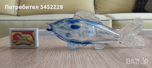 фигура стъклена риба за ценители , снимка 6 - Антикварни и старинни предмети - 51777856