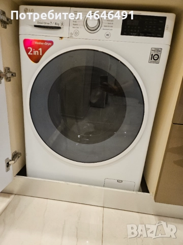 LG F2J6HM0W Slim Пералня със сушилня - Direct Drive