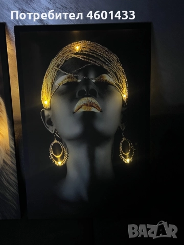 Светеща картина с LED осветление, снимка 2 - Картини - 51791618