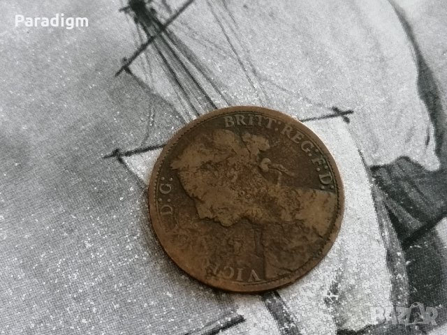 Монета - Великобритания - 1 пени | 1875г., снимка 2 - Нумизматика и бонистика - 34866144