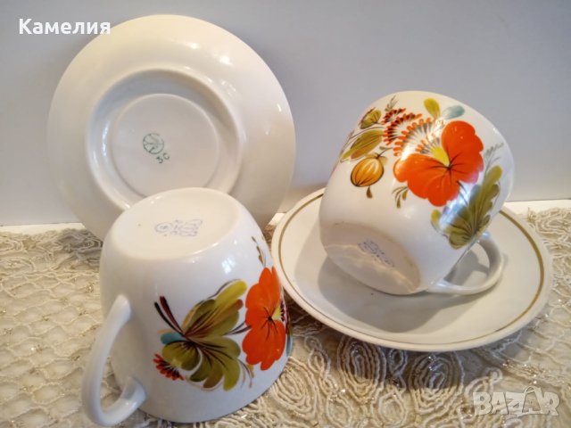 Руски порцелан , снимка 3 - Чаши - 42125103