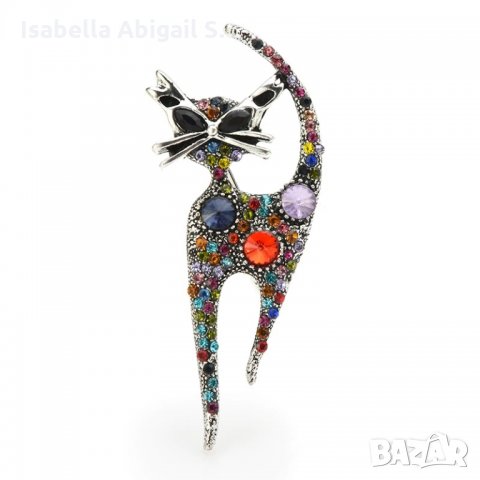 Брошки - котка, змия, грозде, водно конче, калинка