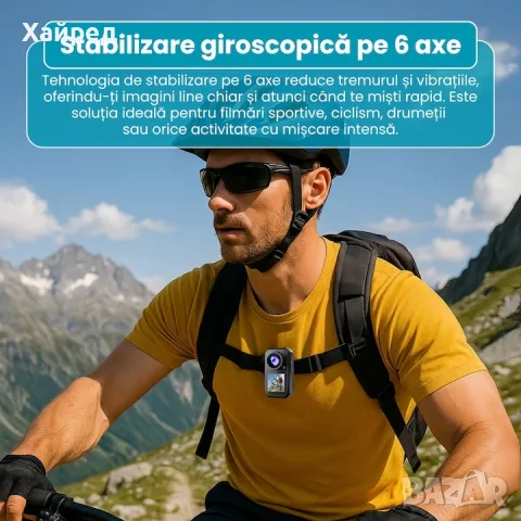 AIKER Action Camera 4K – Екшън камера с Wi-Fi, стабилизация и много аксесоари, снимка 5 - Камери - 56011090