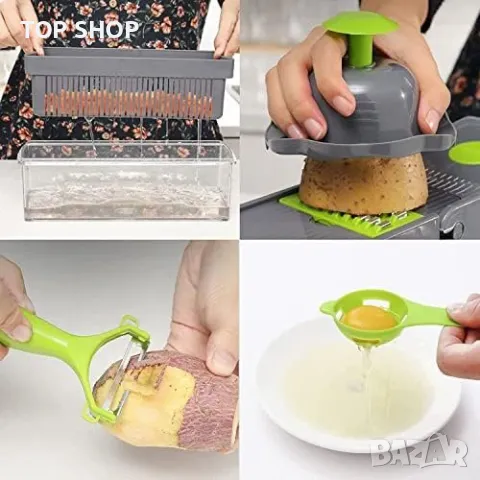 Нов Чопър Ренде Резачка за зеленчуци 15 в 1 Дом Готвене кухня дом готвач, снимка 5 - Други стоки за дома - 49657381