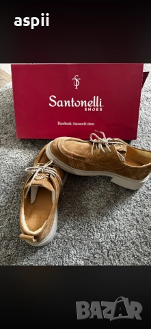 Дамски обувки тип мокасини с връзки , снимка 2 - Маратонки - 54304074