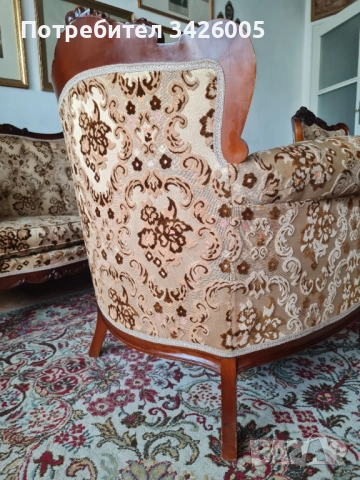 Продавам холова гранитура - барок, снимка 10 - Дивани и мека мебел - 51929436