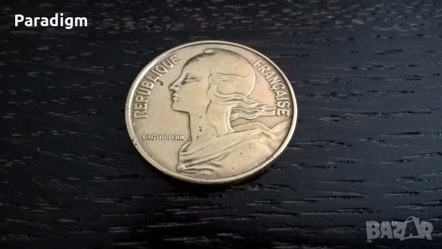 Монета - Франция - 20 сентима | 1963г., снимка 4 - Нумизматика и бонистика - 29312048