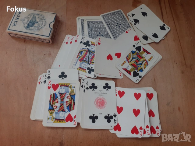 Стари колекционерски карти за игра Poker - N18, снимка 4 - Антикварни и старинни предмети - 53275359