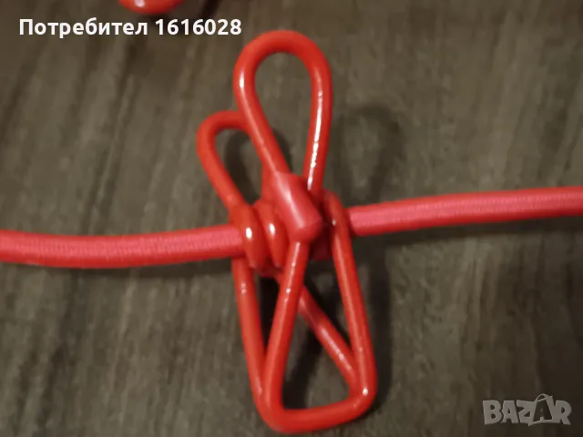 Еластично въже с подвижни щипки за палатка и къмпинг., снимка 4 - Палатки - 50181252