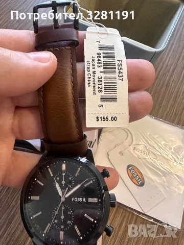 Чисто нов часовник Fossil FS5437 – пълен комплект, снимка 3 - Мъжки - 54206688