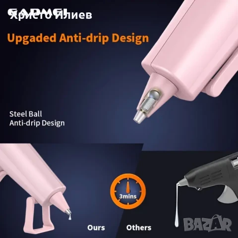 Безжичен Поялник за силикон с 20 пръчки комплект USB и звуков сигнал, снимка 11 - Поялници и запояване - 51416493