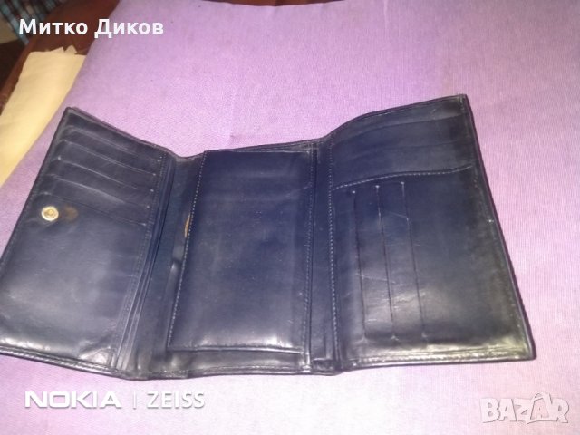 Портмоне агнешка естествена кожа 160х100мм, снимка 2 - Портфейли, портмонета - 31855673