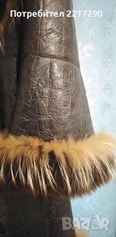 Палто от естествена кожа и косъм, снимка 4 - Палта, манта - 53344024