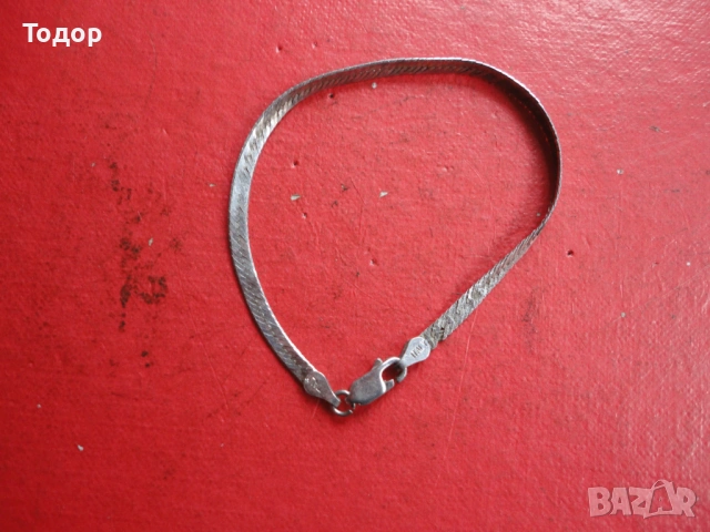 Невероятна италианска сребърна гривна 2, снимка 4 - Гривни - 54080471