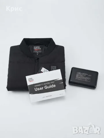 Нагряващ елек KEMIMOTO (Heated Vest) – Размер XL ( различни размери) + Външна батерия (Power Bank)