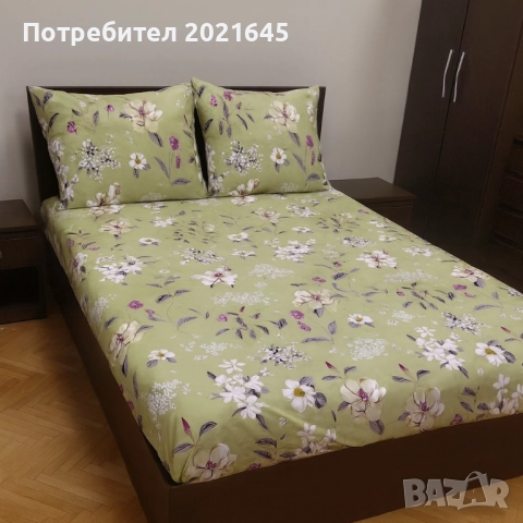 чаршаф с ластик и 2 калъфки за приста , снимка 4 - Спално бельо - 52474987