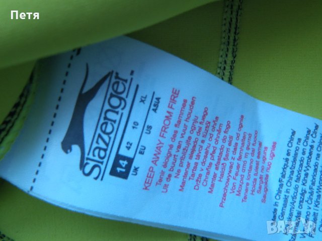 Дамски неопренов бански костюм Slazenger Zip Short Sleeve Swimsuit Ladies, снимка 11 - Водни спортове - 31465321