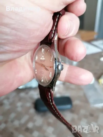 Часовник Атлантик златно покритие, снимка 14 - Антикварни и старинни предмети - 44178375