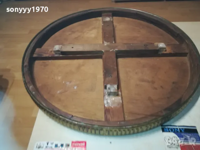 ЗЛАТНА МАСА 60СМ ОТ ФРАНЦИЯ-ПЛОТ МЕД МЕСИНГ 0411241719LNWCR, снимка 6 - Антикварни и старинни предмети - 47838894