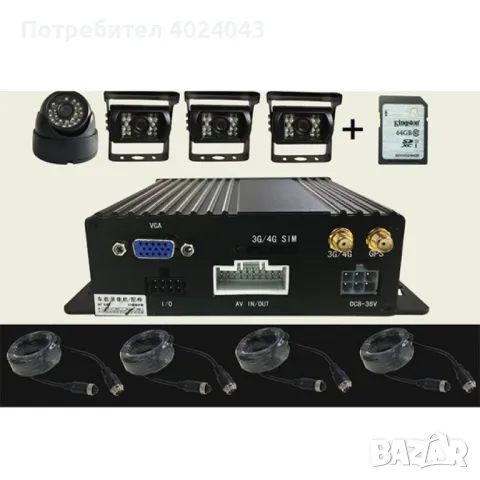 Видеорегистратор за автобус с 4G и GPS AC66