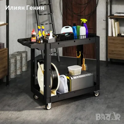 Количка за инструменти, 2-етажни рафта, снимка 9 - Отвертки - 55851091
