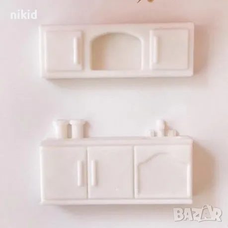 Рафт рафтове шкаф долап кухня мебели силиконов молд форма фондан гипс пано, снимка 2 - Форми - 50410579