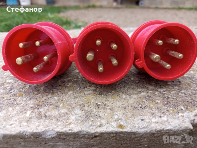 Трифазни еврощепсели 5Р 16А, снимка 3 - Електродвигатели - 52365153