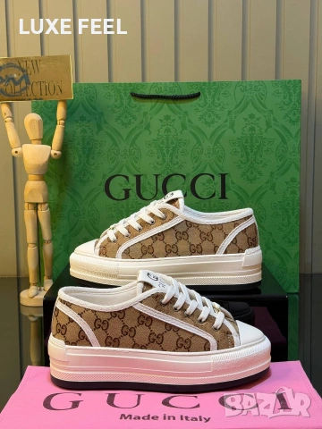 GUCCI ✨Дамски Кецове , снимка 3 - Кецове - 54305321