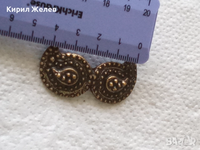 Стара брошка пафти бронзов накит 52547, снимка 3 - Антикварни и старинни предмети - 52811008