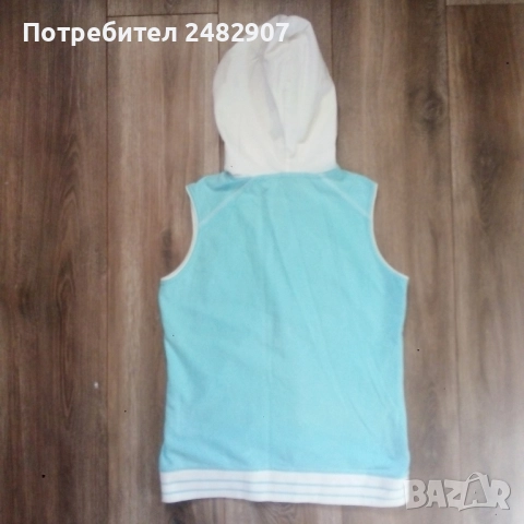 Дамско елече с качулка, снимка 5 - Елеци - 52107086