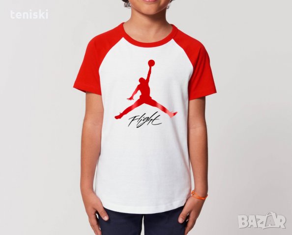 Детски двуцветни тениски Nike Air Jordan принт,, снимка 4 - Детски тениски и потници - 34260626
