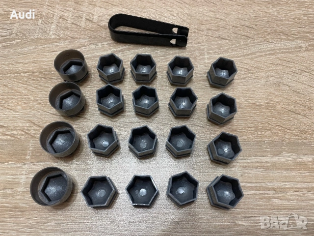 Капачки за болтове джанти Audi Seat Skoda Opel 17мм Капачки болтове джанти със секрет и без секрет, снимка 2 - Аксесоари и консумативи - 53264046