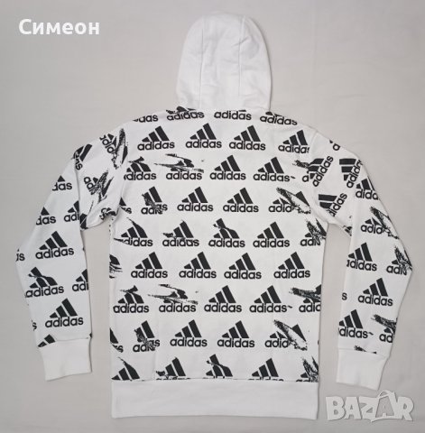 Adidas Essentials Brandlove Hoodie оригинално горнище S Адидас спорт, снимка 5 - Спортни дрехи, екипи - 42034036