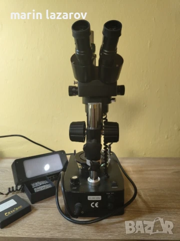 Бижутерски тринокулярен микроскоп, снимка 6 - Друга електроника - 50744202