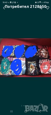 Метъл тениски М размер-10лв бр.
