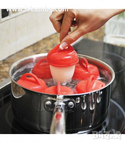 ФОРМИ ЗА ВАРЕНЕ НА ЯЙЦА БЕЗ ЧЕРУПКА EGGIES - код Eggies, снимка 11 - Аксесоари за кухня - 34016931