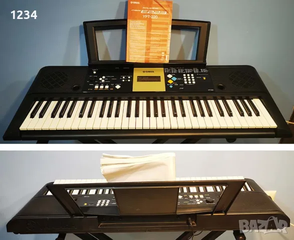синтезатор клавир YAMAHA YPT-220 пиано с 5 октави в отлично състояние