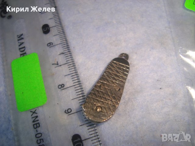 ФИГУРАЛЕН ПОСРЕБРЕН ВИНТИДЖ - АРТ МЕДАЛЬОН - ДЖАПАНКА ЛЯТНО ПЛАЖНО УКРАШЕНИЕ ВИСУЛКА 29472, снимка 4 - Колиета, медальони, синджири - 37661195