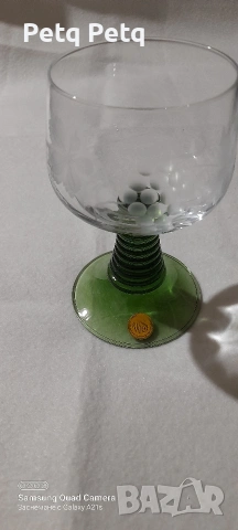 кристални чаши за вино/ракия , снимка 7 - Антикварни и старинни предмети - 53939413