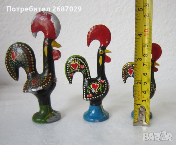 петел петли, Португалия фигура, метал, метални, дървени петел солница пано, снимка 6 - Други ценни предмети - 31623044