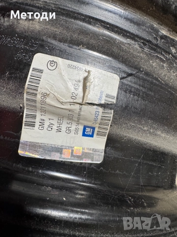 Железни джанти GM 14 4х100, снимка 6 - Гуми и джанти - 52519794